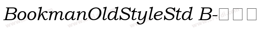 BookmanOldStyleStd B字体转换